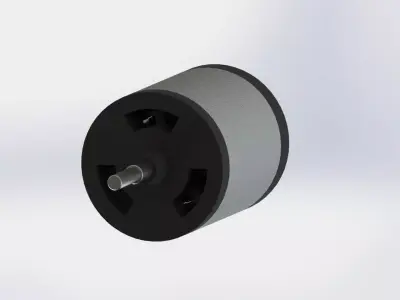 DC Electric Motor Free 3D model
