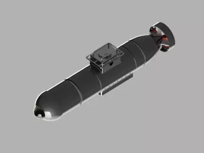 Submarine 3D model 10