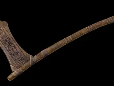 Egyptian Hathcet Low-poly 3D model