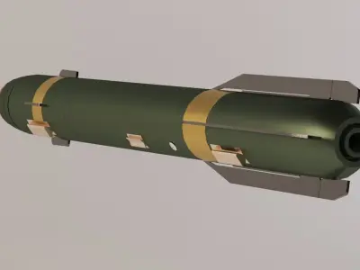 AGM-114 Hellfire Low-poly 3D model
