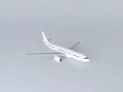Airbus A330 200 Template Free 3D model