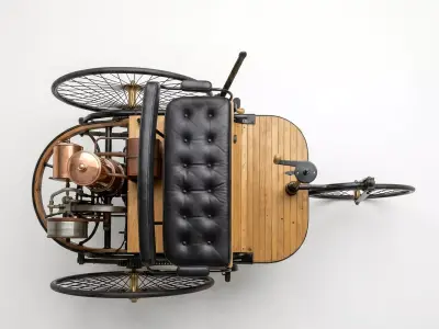 1886 Benz Patent-Motorwagen Low-poly 3D model