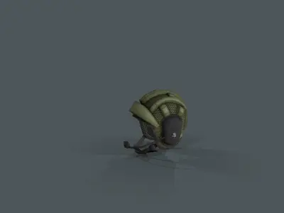 Chinese Tankman Helmet TMT5 Low-poly 3D model