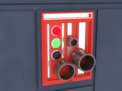Death Star Wall Panel - B1 - 1-18 scale Kenner Hasbro 3D print model