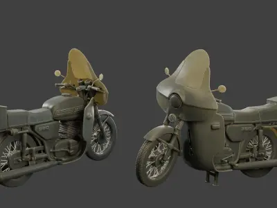 CzechSlovak Communist police Motorcycle CCPM1 Pack1