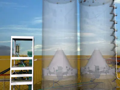 How Cement is made Free 3D model