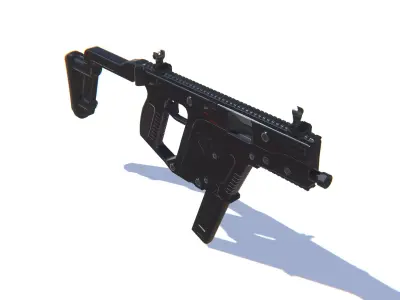 SMG Kriss Vector Low-poly 3D model