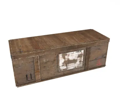 Transport crates Pack1 PBR Low-poly 3D model