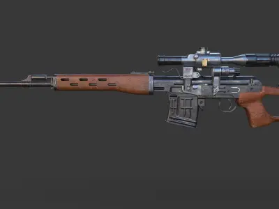 SVG-Snayperskaya Vinyovka Dragunov 3D model