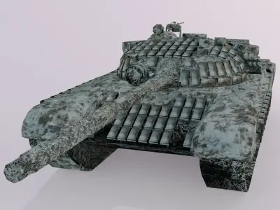 3d T72b Tank For Game Modeling And Designing Free 3D model