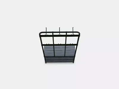 PINNIG coat rack with bench Low-poly 3D model