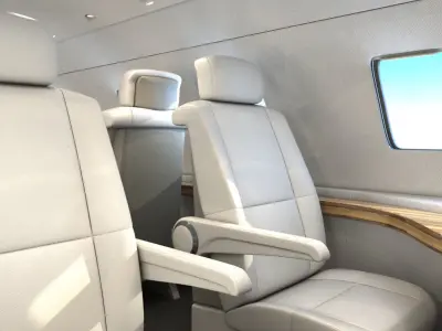 Private Jet Interior 3D model buy
