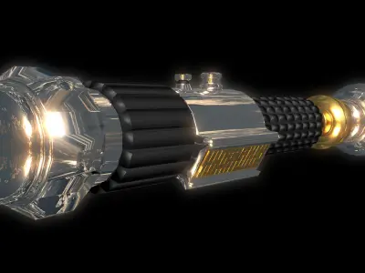 Lightsaber     Obi Wan Kenobi Free 3D model