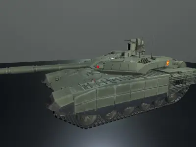 T90M Lowpolygon Low-poly 3D model