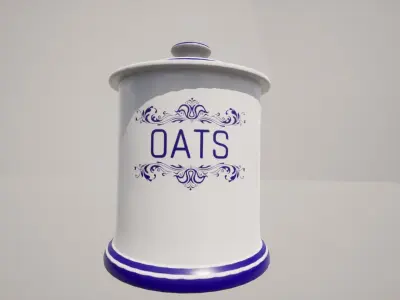 Antique ceramic containers Low-poly 3D model