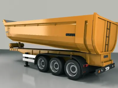 Dump Trailer 3D model purchase