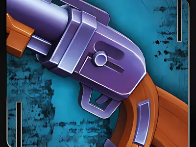 Stylized Shotgun Weapon Low-poly 3D model