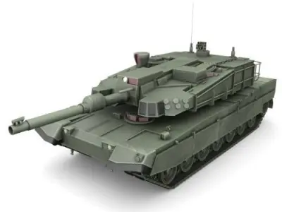 K 2 Black Panther  Low-poly 3D model