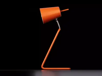Modern Minimal Desk Lamp Free low-poly 3D model