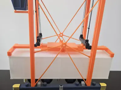 Straddle Carrier - Push-Fit 3D Printed Model 3D print model