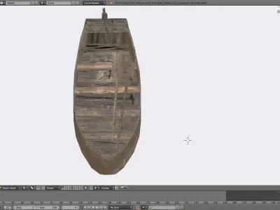 Row boat 3D model