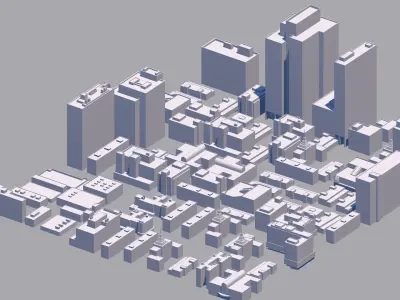 Buildings City building industrial park commercial housing 3D model by nptanying from CGTrader