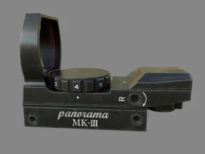 hakko35 gun Low-poly  PBR Low-poly 3D model