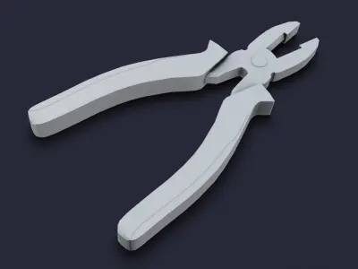 Pliers Low-poly 3D model purchase