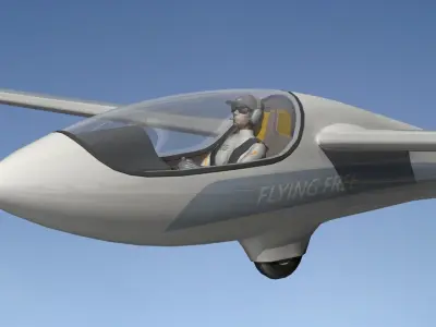 Glider Flying 3D model
