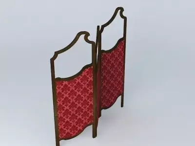 antique screen 3D model