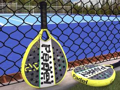 Padel Tennis Racket Generic 3D model