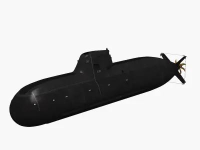 U-32 Type 212 Submarine 3D model