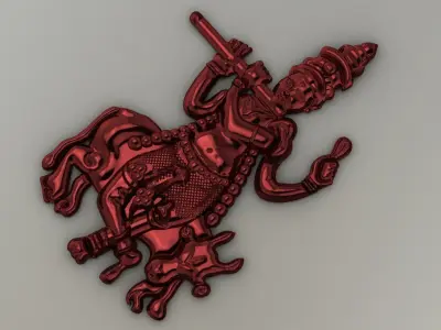 lord krishna pendant Hindu God 3D print model