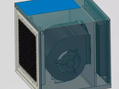Positive Pressurization Unit PPU CAD Model 3D model