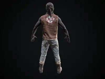 Skull armor 7 Low-poly 3D model
