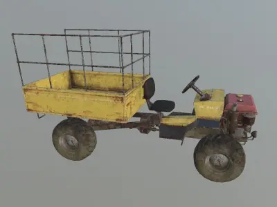 Farmer  Truck Low-poly 3D model