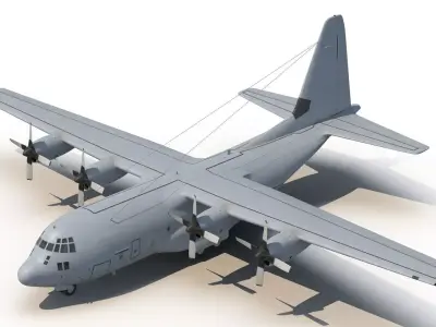AirCraft-Ultra-Realistic - Premium Quality game Ready Low-poly 3D model