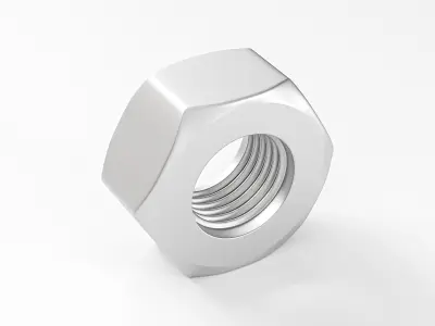 Nut Three-Quarter 3D model