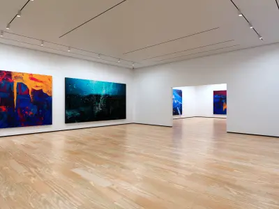 Art Museum Gallery Interior 1b - Textured Low-poly 3D model