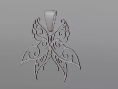 Pendant 4 with wings 3D model