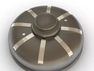 Mines Bomb Low-poly 3D model