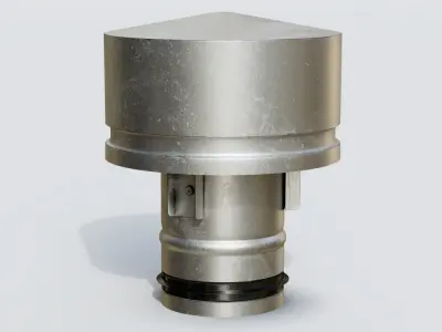 Roof Vent 01 Low-poly 3D model