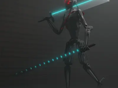 Sci-Fi Sword Pack Free low-poly 3D model