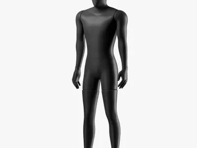 Rigged Male and Female Mannequin 3D model