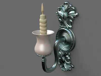 chandelier candle holder 3D model