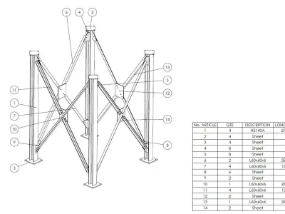 Structure support  Free 3D model