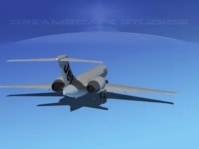 Boeing 717-200 Jet Star 1 3D model