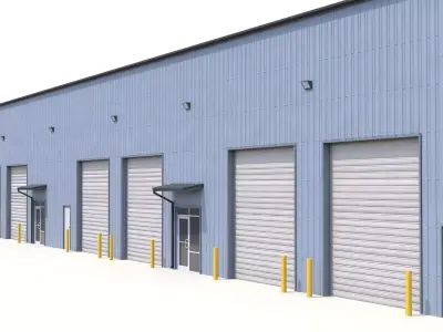 Industrial Building 53 PBR Low-poly 3D model purchase