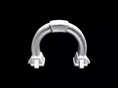 Low Poly Stylized Sci-Fi Tech Portal Low-poly 3D model