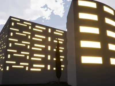 Commercial building 3D model buy